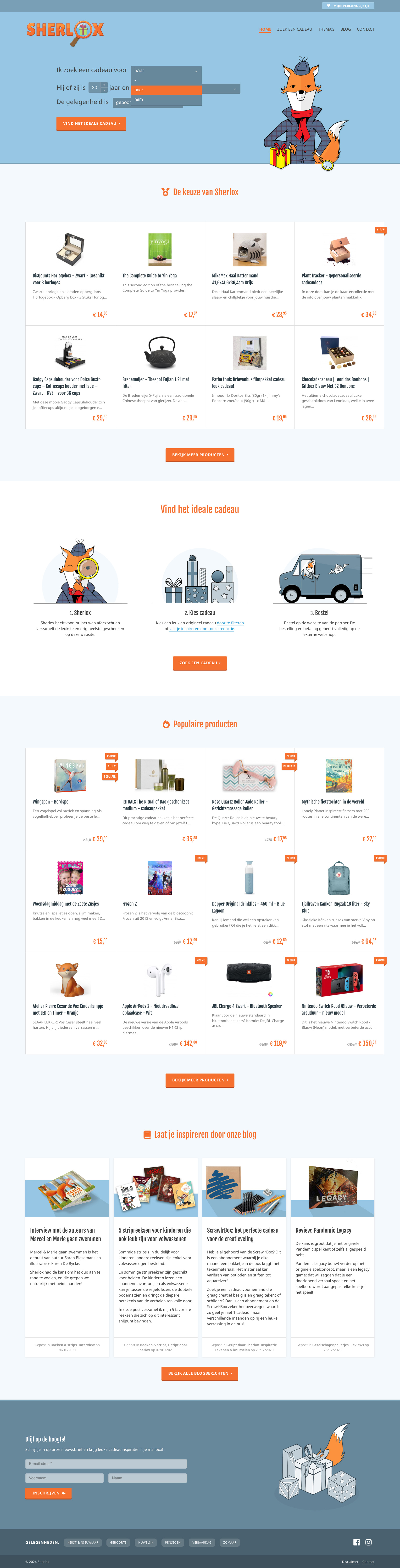 Sherlox - Homepage